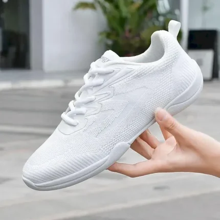 Women's White Dance Sneakers – Lightweight Breathable Performance Shoes for Jazz, Hip-Hop, Cheer, and Fitness 2025 - Image 4