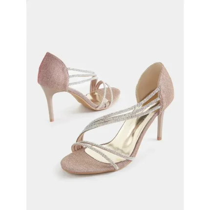 Crystal Rhinestone Strappy High Heel Sandals for Women – Glamorous Design, Perfect for Weddings, Dance Events, and Special Occasions. 2025 - Image 5