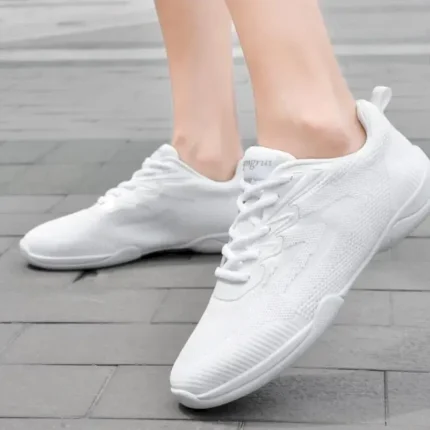Women's White Dance Sneakers – Lightweight Breathable Performance Shoes for Jazz, Hip-Hop, Cheer, and Fitness 2025 - Image 6