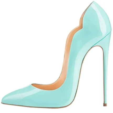 Women's Sexy Ombre Patent Leather Stiletto High Heels - Elegant Red Gradient Pointed Toe Pumps for Parties, Weddings, and Special Occasions 2025 - US - Image 6