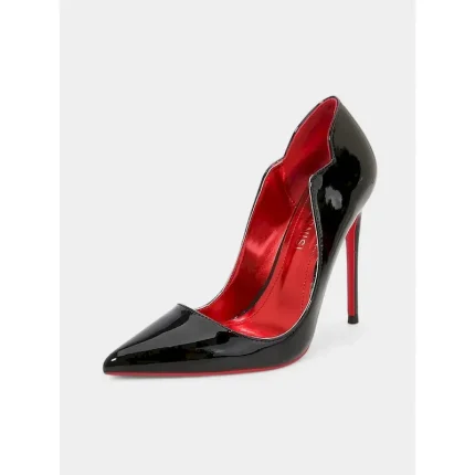 Black Patent Leather High Heels with Red Soles – Pointed Toe, Stiletto Heels for Women – Perfect for Evening Wear and Special Occasions 2025 - Image 6