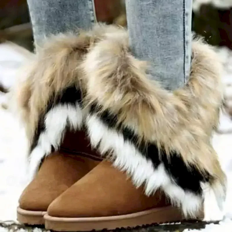 trcyxj1693447570776.webp Women's Faux Fur Winter Boots with Fluffy Trim - Cozy and Stylish Cold Weather Footwear 2025 - Image 1