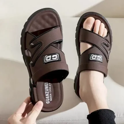 Men's Casual Open-Toe Sandals - Comfortable Adjustable Straps with Non-Slip Sole for Summer Beach and Outdoor Wear 2025 - Image 5
