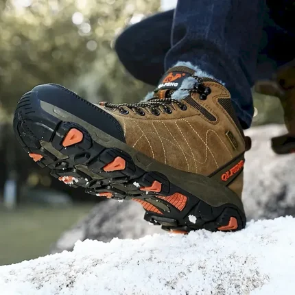 Men's Waterproof Hiking Boots with Warm Fleece Lining – High-Top Outdoor Winter Shoes with Non-Slip Sole 2025 - Image 6