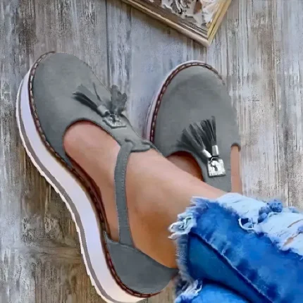 Trendy Women's Black Platform Mary Jane Shoes with Bow Accent - Perfect for Casual and Streetwear Looks 2025 - Image 5